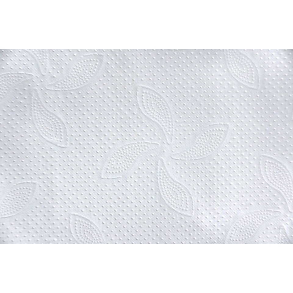 Textil, Weiß, aufgeprägt, gemustert, Blattmotiv