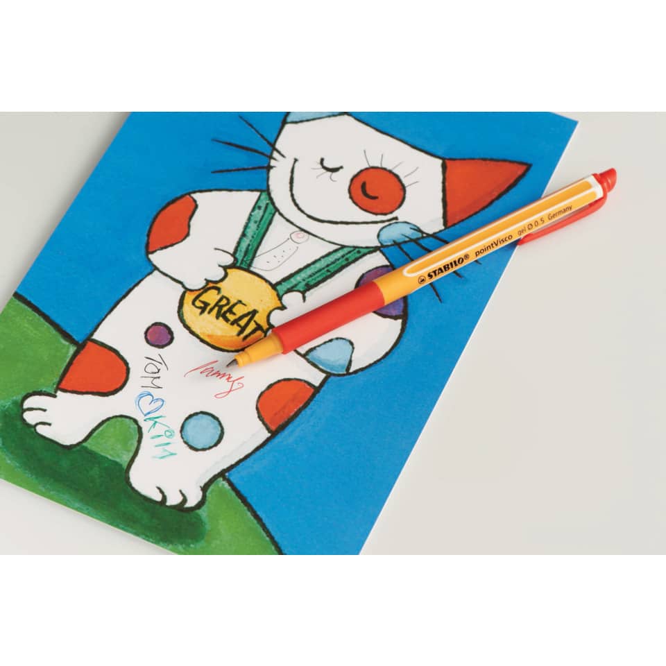 Kinderzeichnung, Kunstkarte, Bunt, Stift, Clown