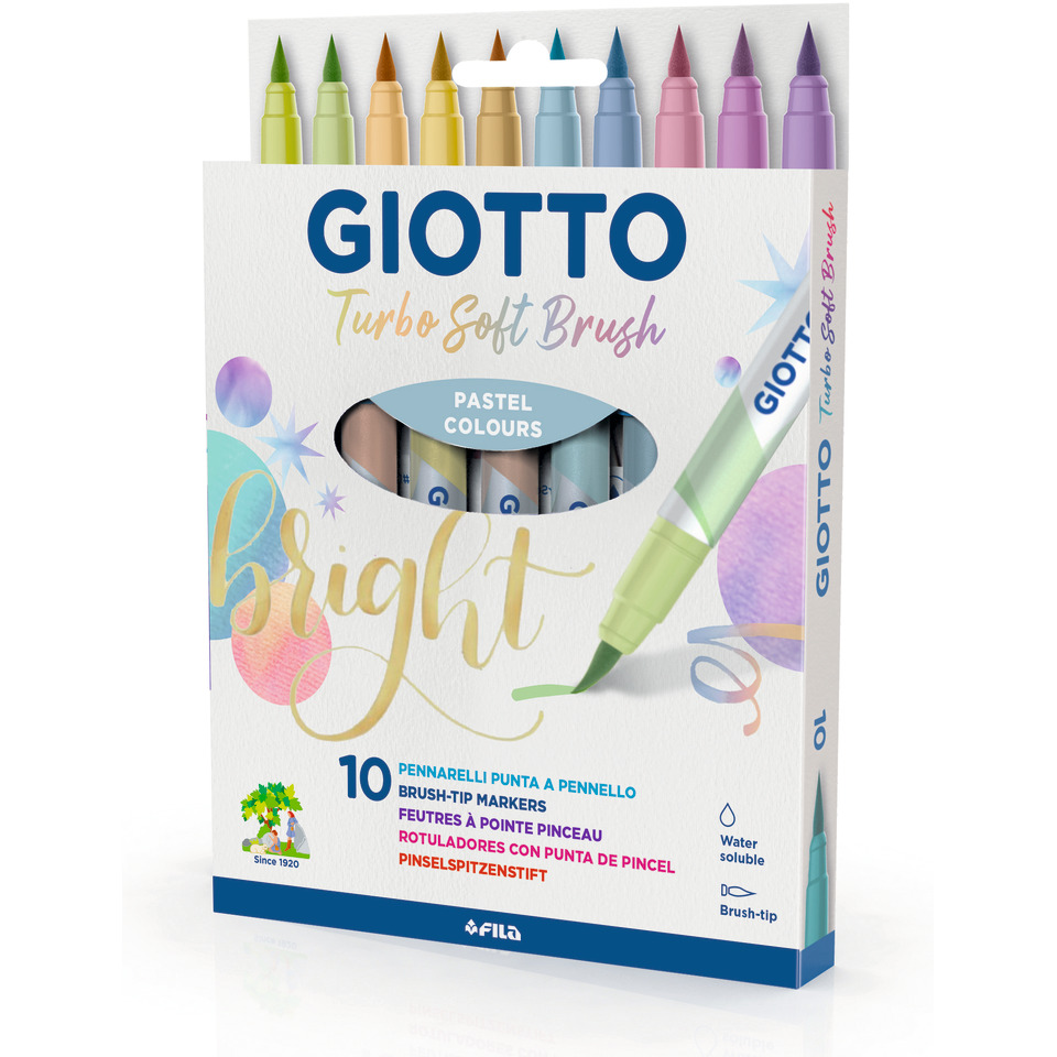 Pastellfarben, Pinselmarker, Wasserlöslich, Filzstifte, 10 Stück