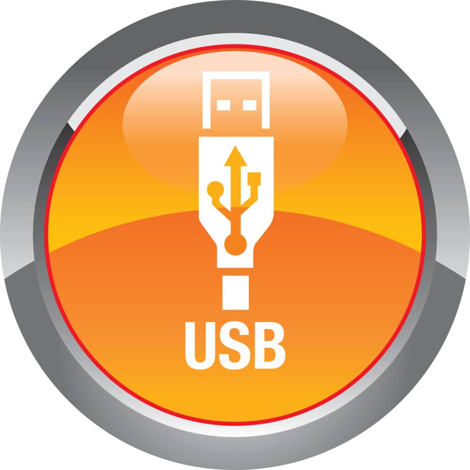 USB, USB-Logo, USB-Anschluss, Symbol, Steckertyp