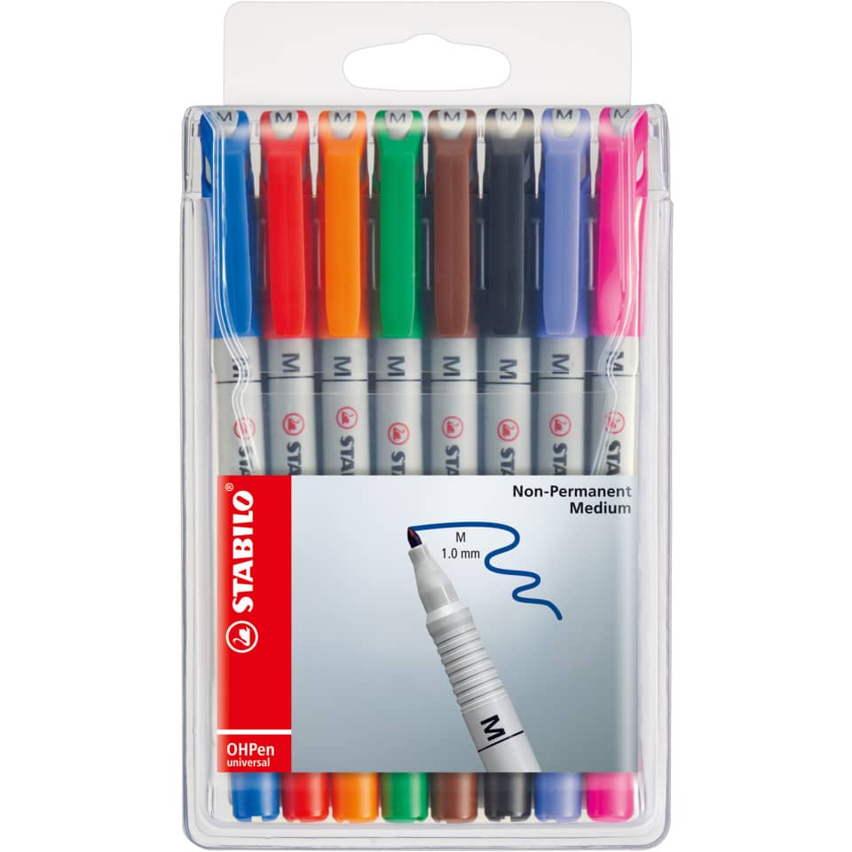 Markerstift, Feiner Punkt, Verschiedene Farben, Nicht permanent, Mittlerer Punkt