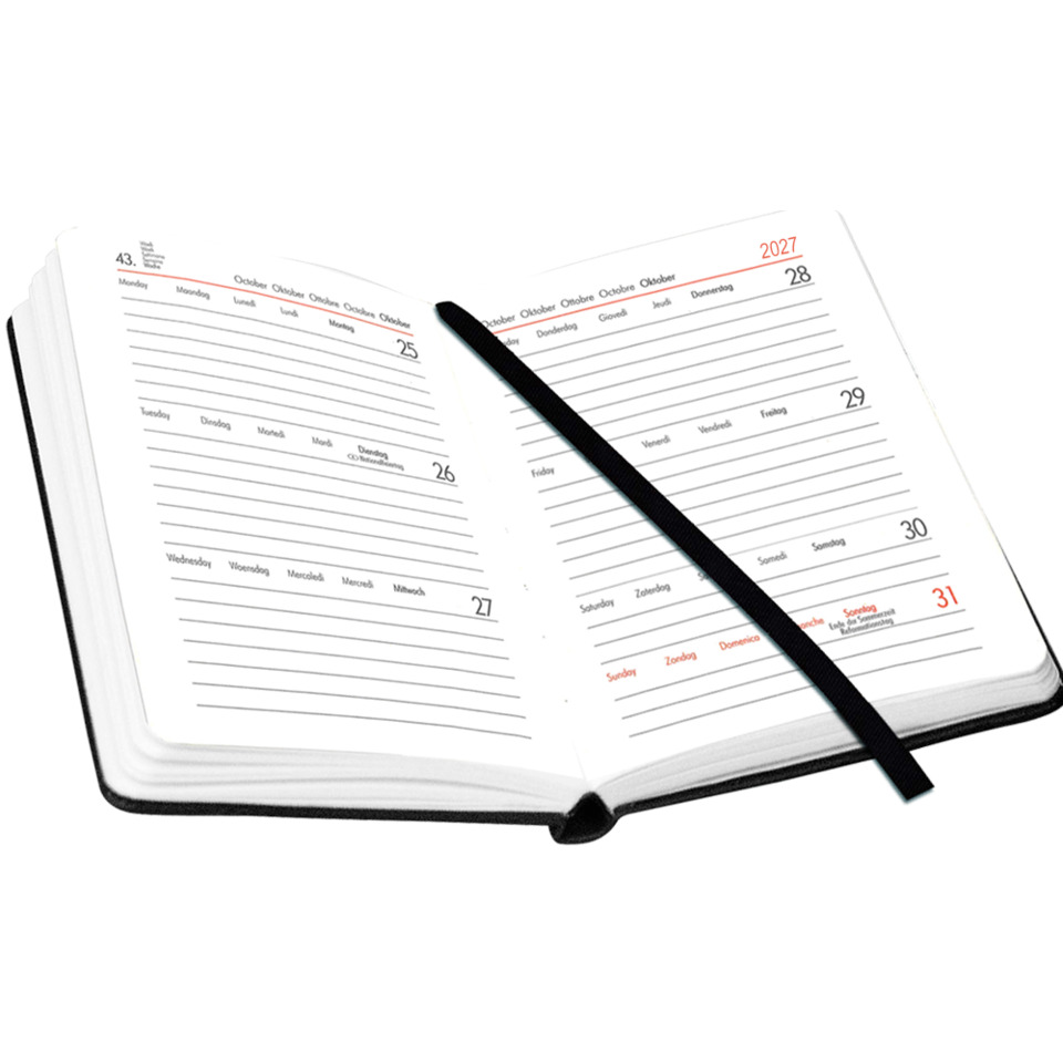 Notizbuch, Kalender, Wochentage, Tagebuch, Gummiband