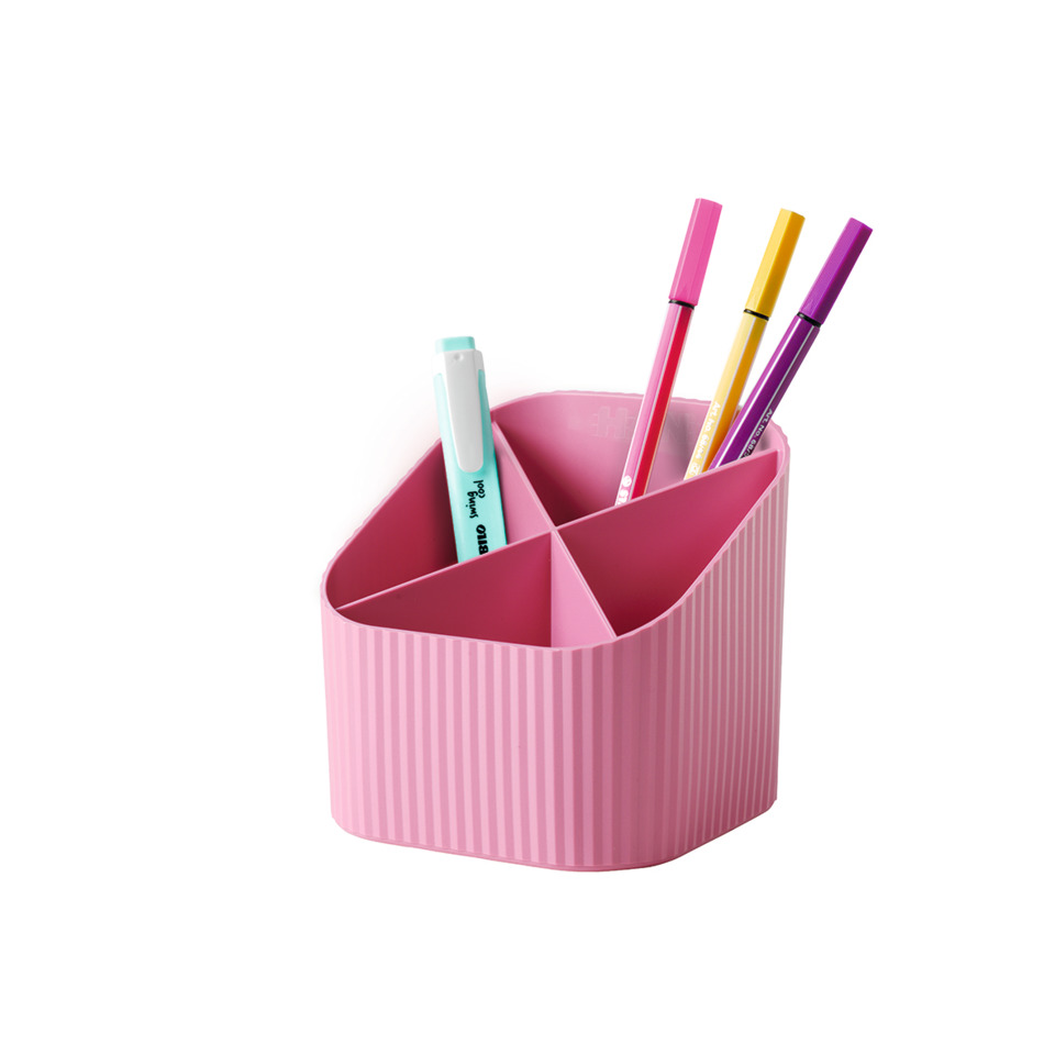 Schreibtisch-Organizer, Stifthalter, Papierhalter, Stifthalter, Rosa Farbe