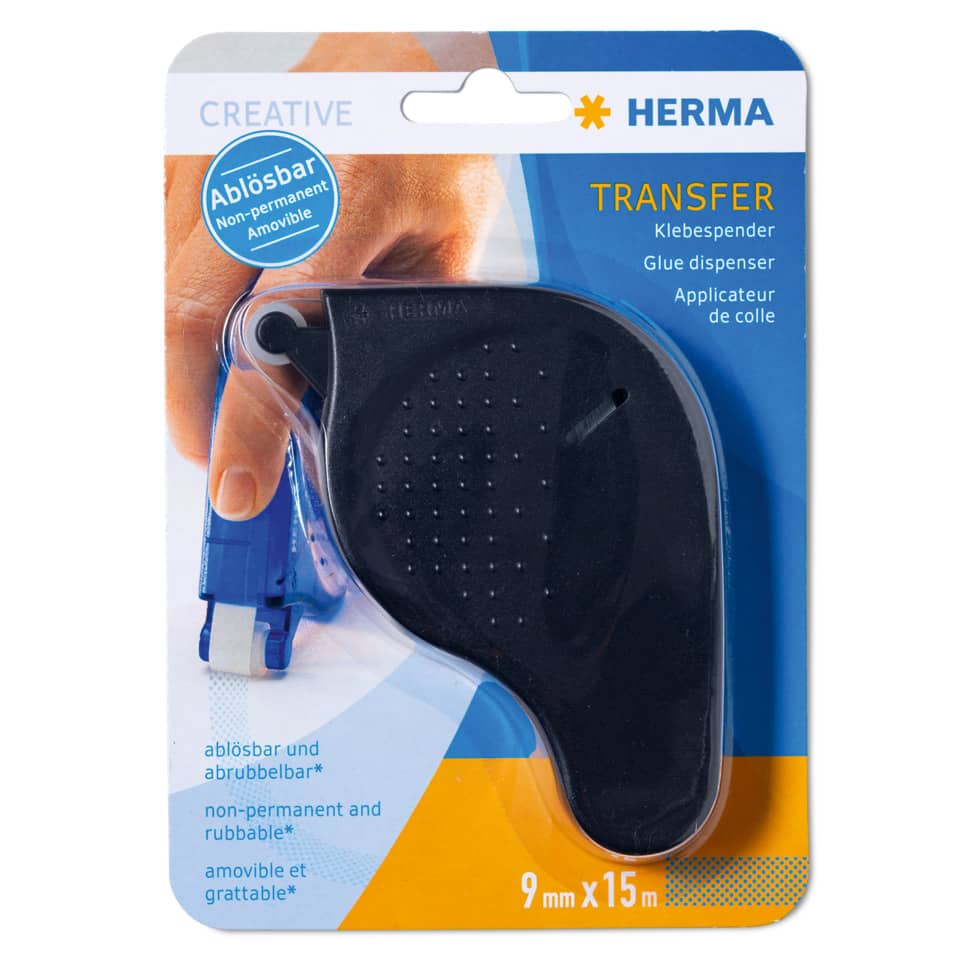 Klebespender, Transferspender, Klebestoffspender, Klebtapespender, 9 mm x 15 m
