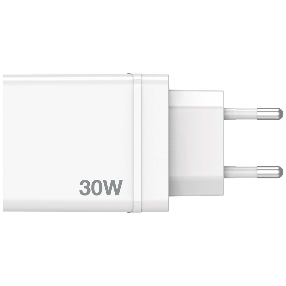 30W, Ladegerät, EU-Stecker, weiß, Adapter