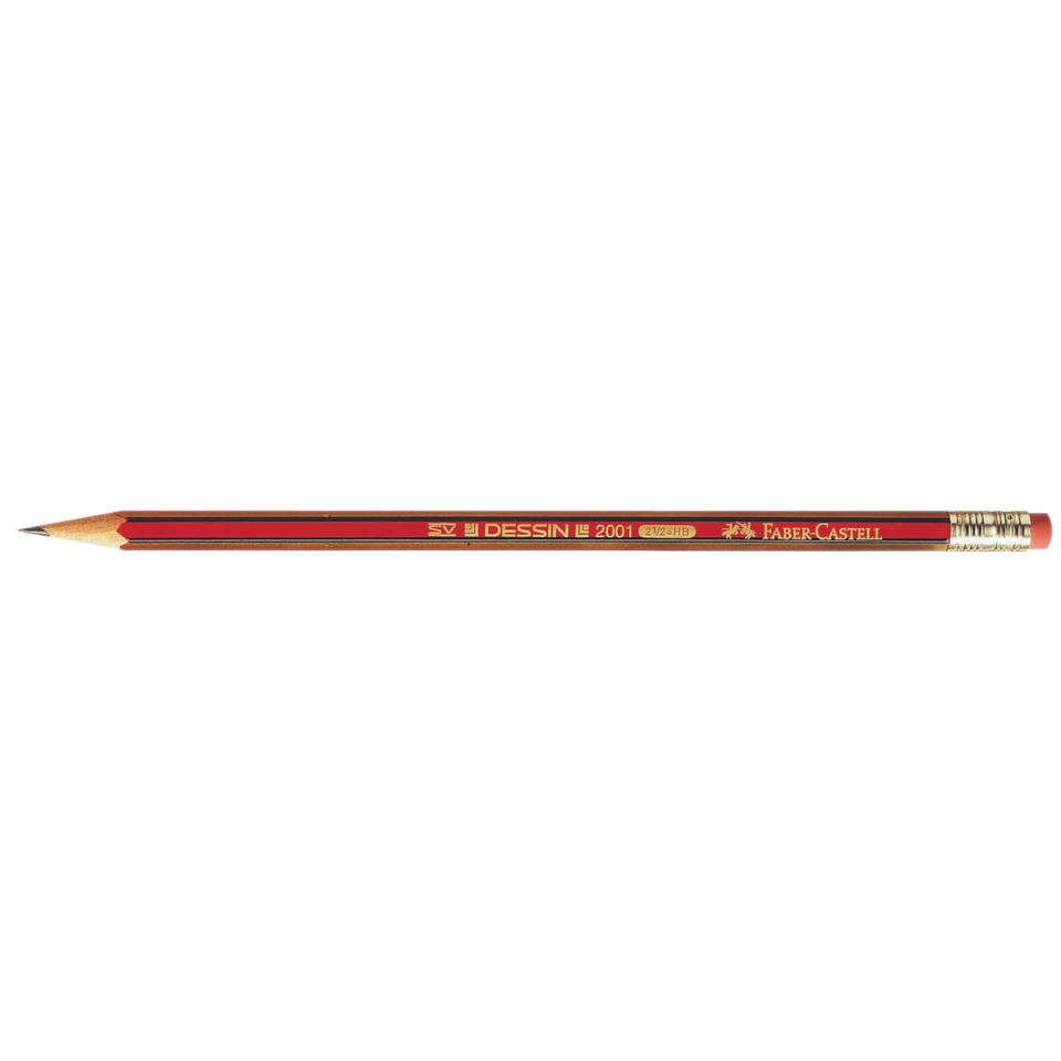 Bleistift, Rot, Holz, HB-Leistung, Faber-Castell