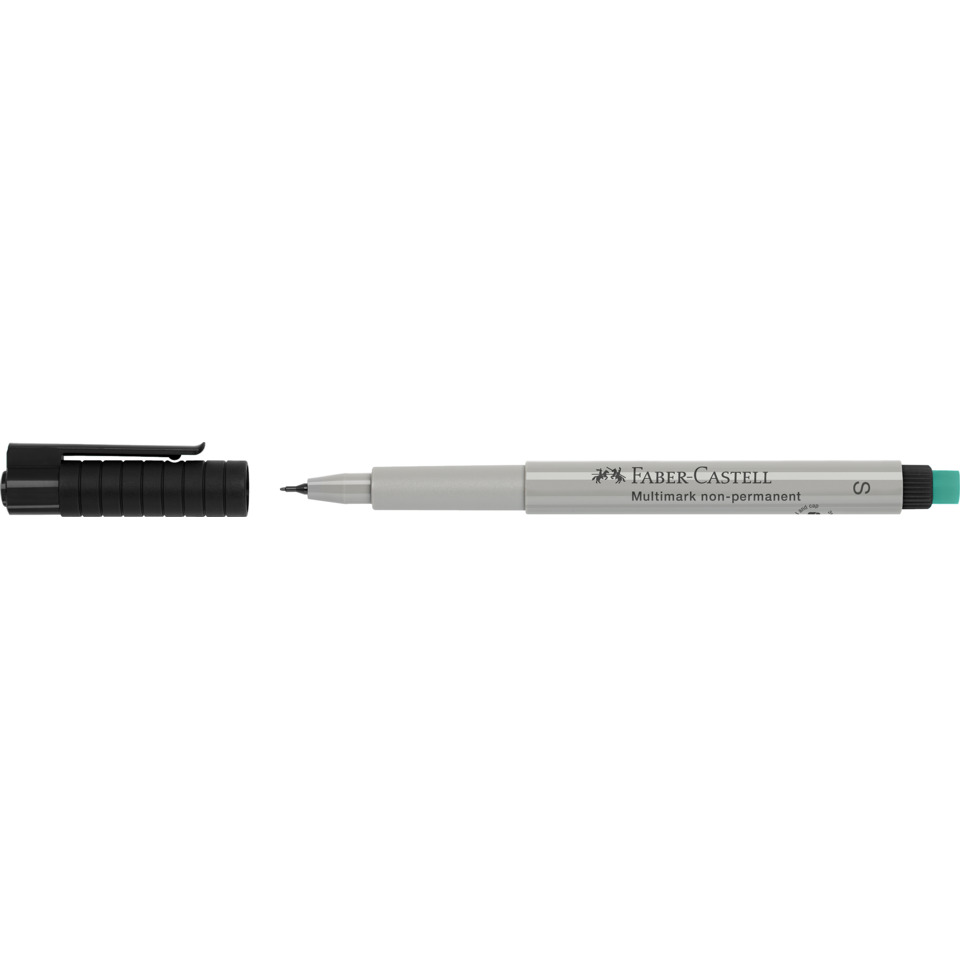 Permanentmarker, Finepoint, Metallic, Gray, Kappe