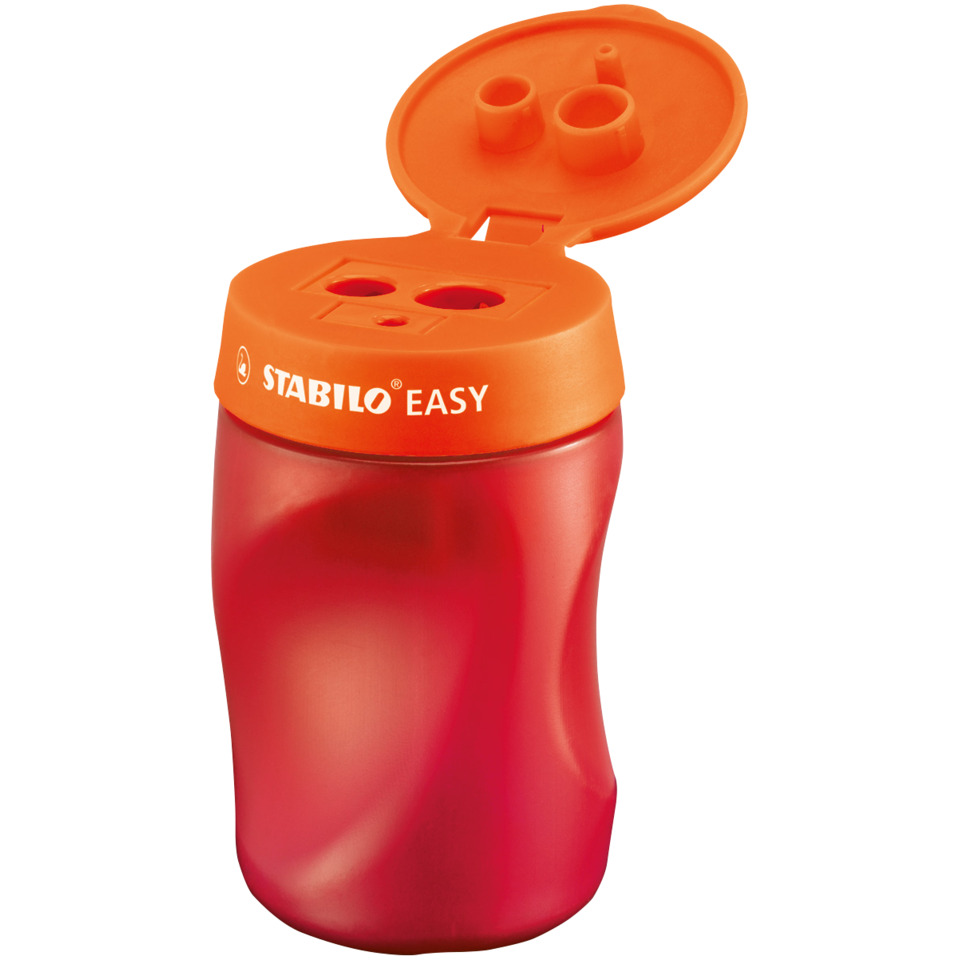 Trinkflasche, Wasserflasche, Sportflasche, Kappe, Orangenes Motiv, Trinkflasche, Sportflasche, Pplastikflasche, orange Deckel, Stabilo Easy