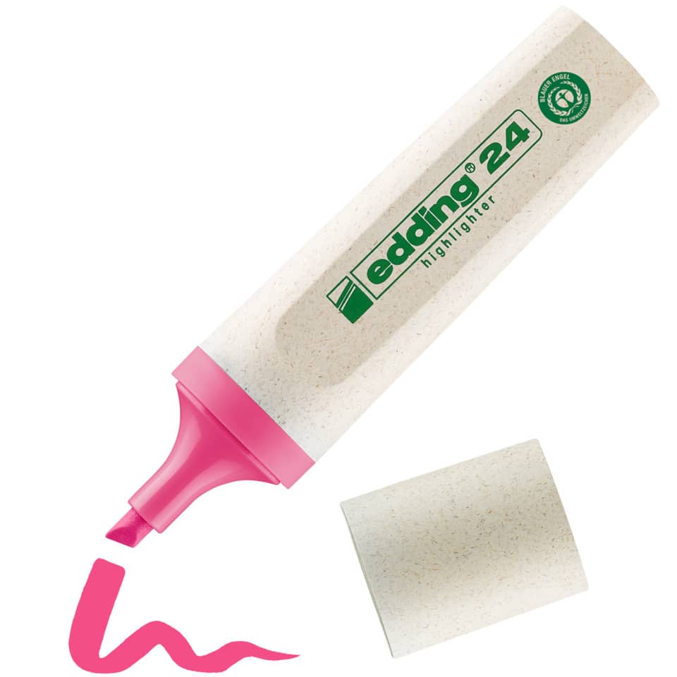 weißer marker, highlighter, rosa kappe, radiergummi, Filzstift