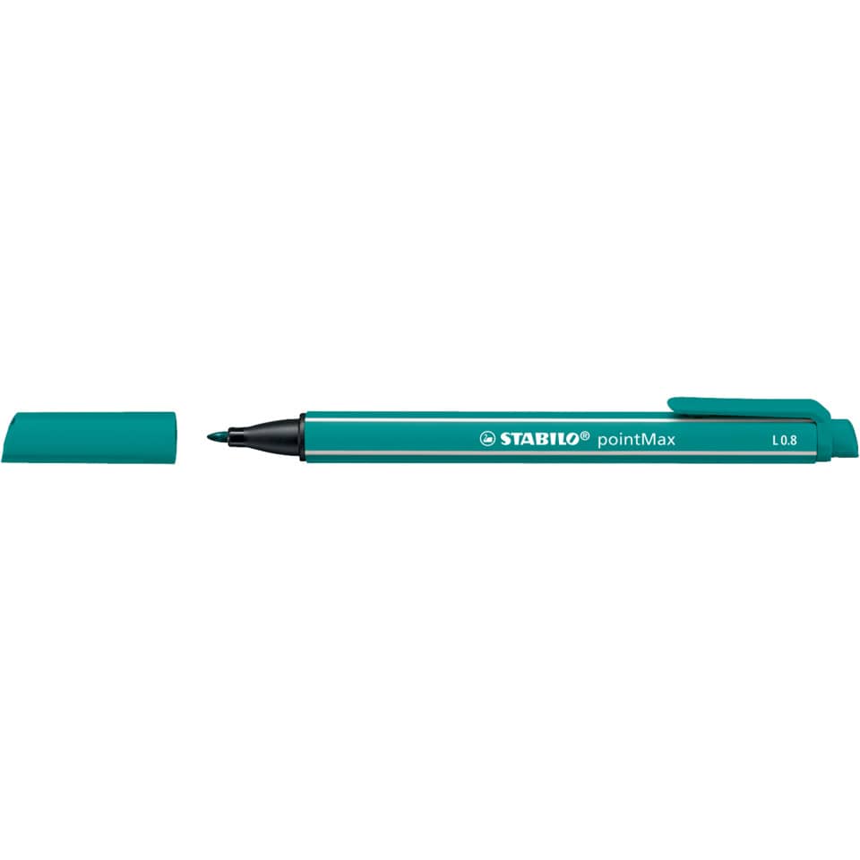 stabilo pen, point pen, turquoise, teenline, marker cap