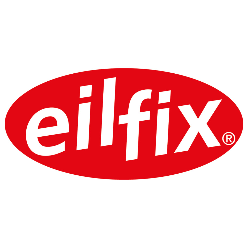 logo, elfix, rot, eiförmig, marke