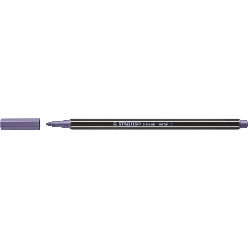 stabilo pen, marker, bicolor, purple, metallic