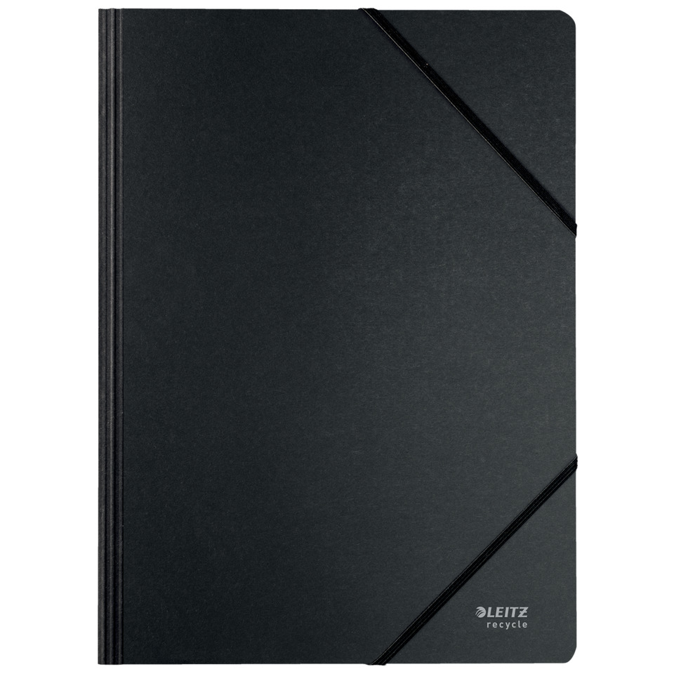 notebook, schwarz, gewinkeltes design, Gummiband, LEITZ recycelt, notebook, schwarz, notizblock, a5, elastische band
