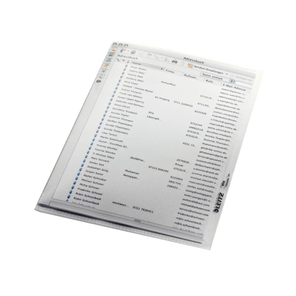 Adressbuch, Telefonbuch, Kontakte, Kontaktliste, Seitenleiste