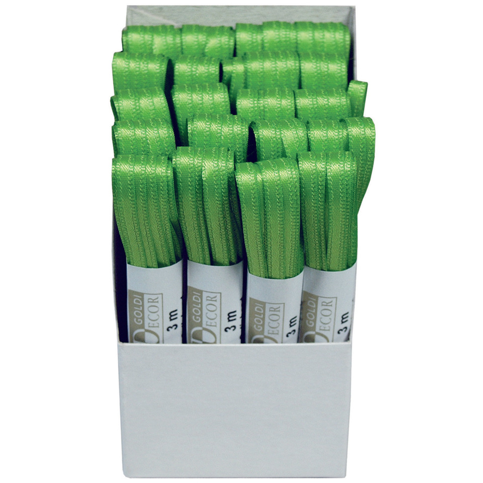 Satinband, Grünes Band, Geschenkband, 3 m Band, Schlüsselband-ähnliches Band