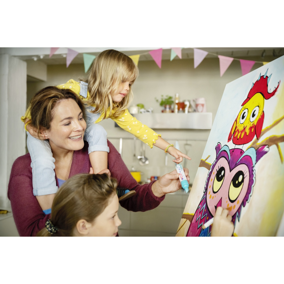 Kinderkunst, Malerei, Pinsel, Bunt, Owl painting, Kinder, Eltern, Malerei, Kunstprojekt, Pinsel