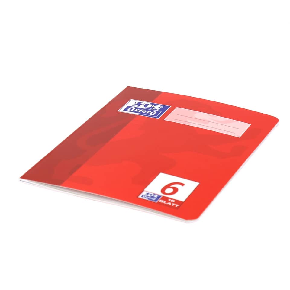 Schulheft, Spiralheft, Rotes Heft, Lineatur?, Quadratisch?