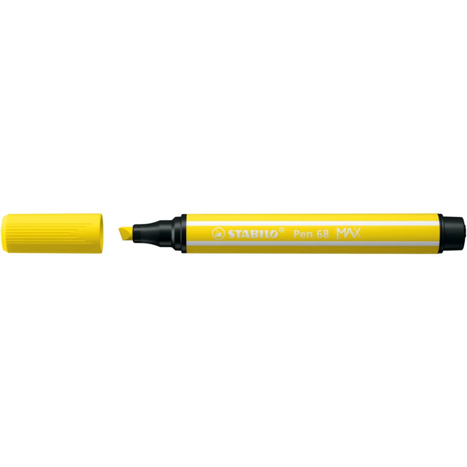 Marker, Highlighter, Gelb, Spitze, STABILO