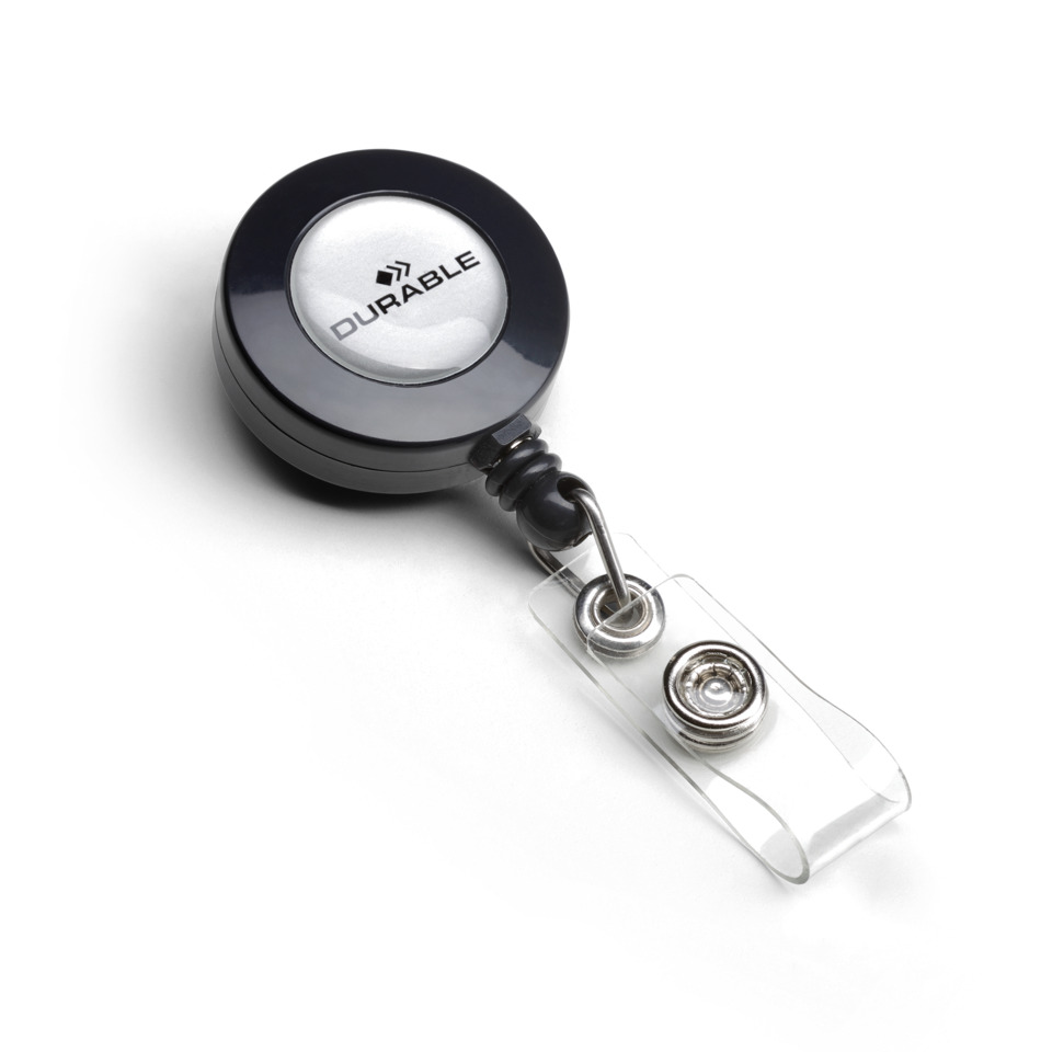  retractable badge reel,  badge clip,  circular retractable,  metal keyring,  clear strap
