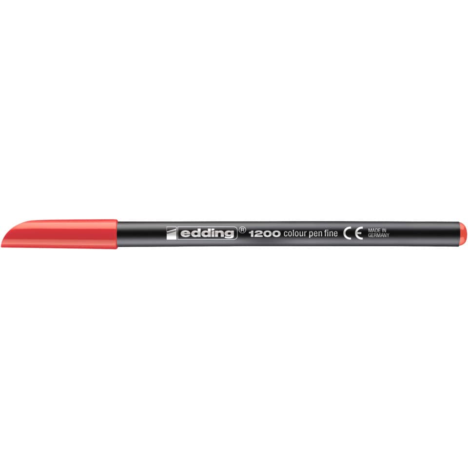 Faserschreiber 1200, 1mm, Rundspitze, rot EDDING 41200002