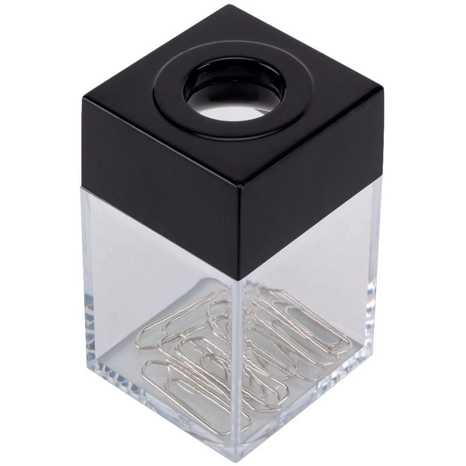 Schreibtisch-Organizer, Klammerhalter, Papierklemme, Büro-Organizer, Kunststoff-Glas-Design