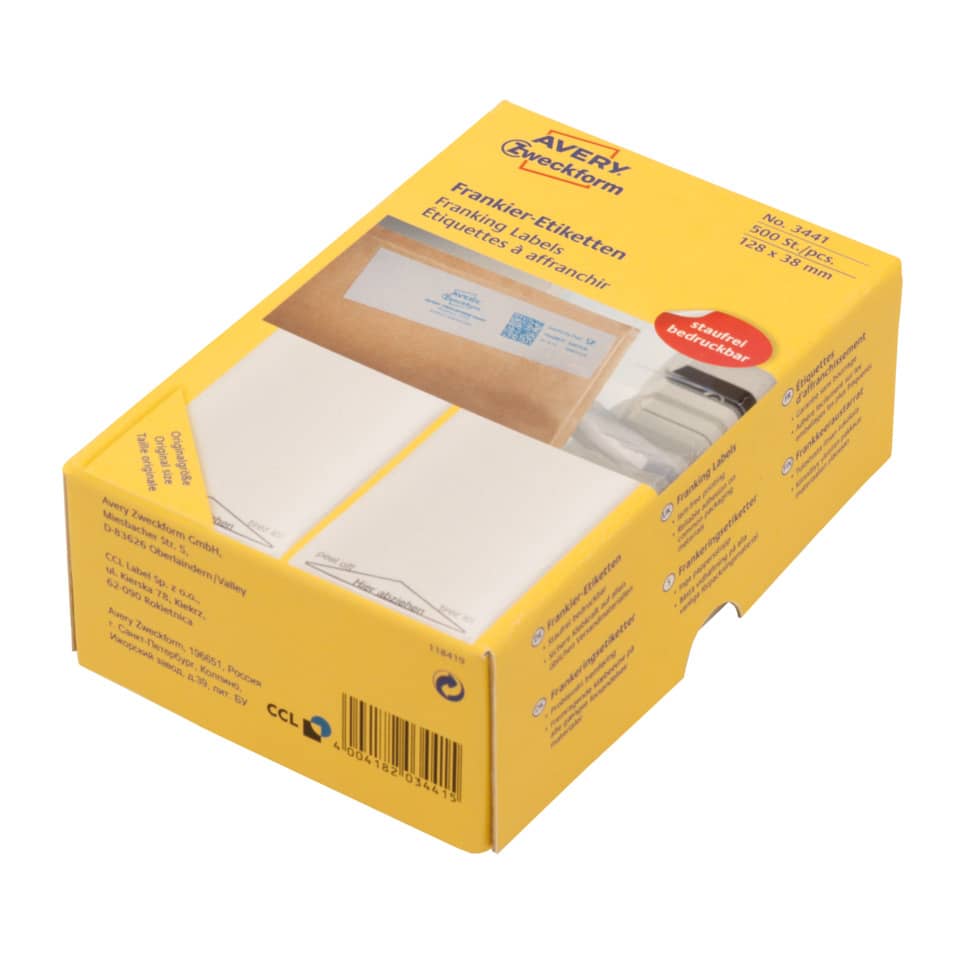 Etiketten, Frankieretiketten, Abroller, Klebeband, Lagerbox