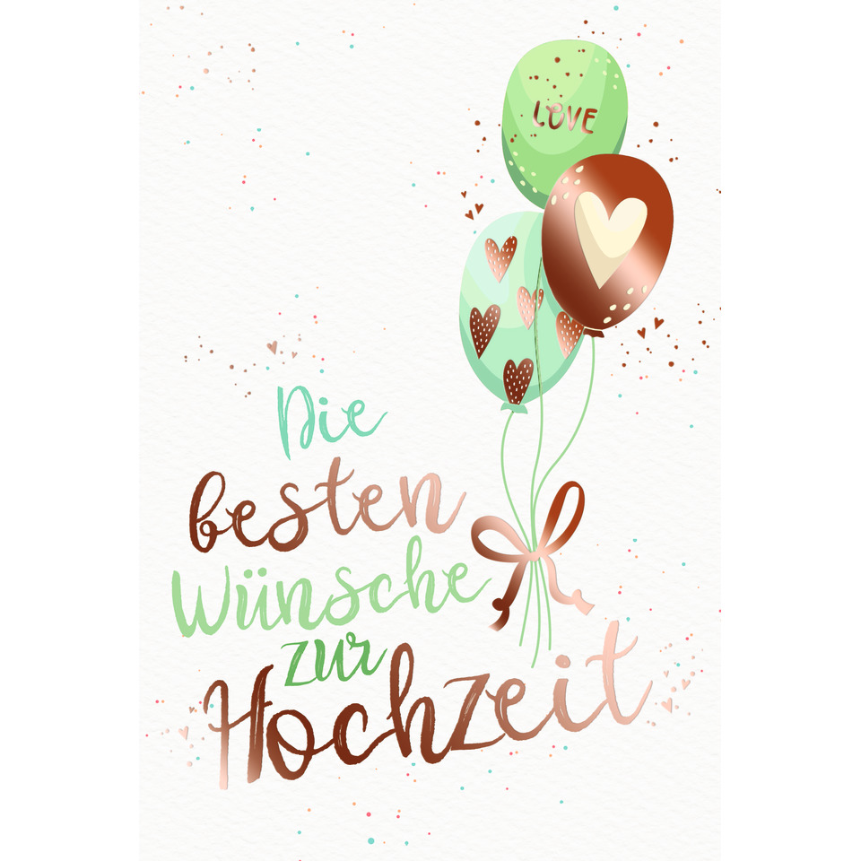 balloons, hochzeit, karte, wünsche, herz