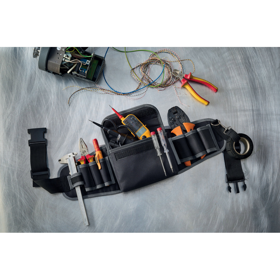 Elektrowerkzeug, Werkzeugtasche, Zange, Messwerkzeug, Elektronik