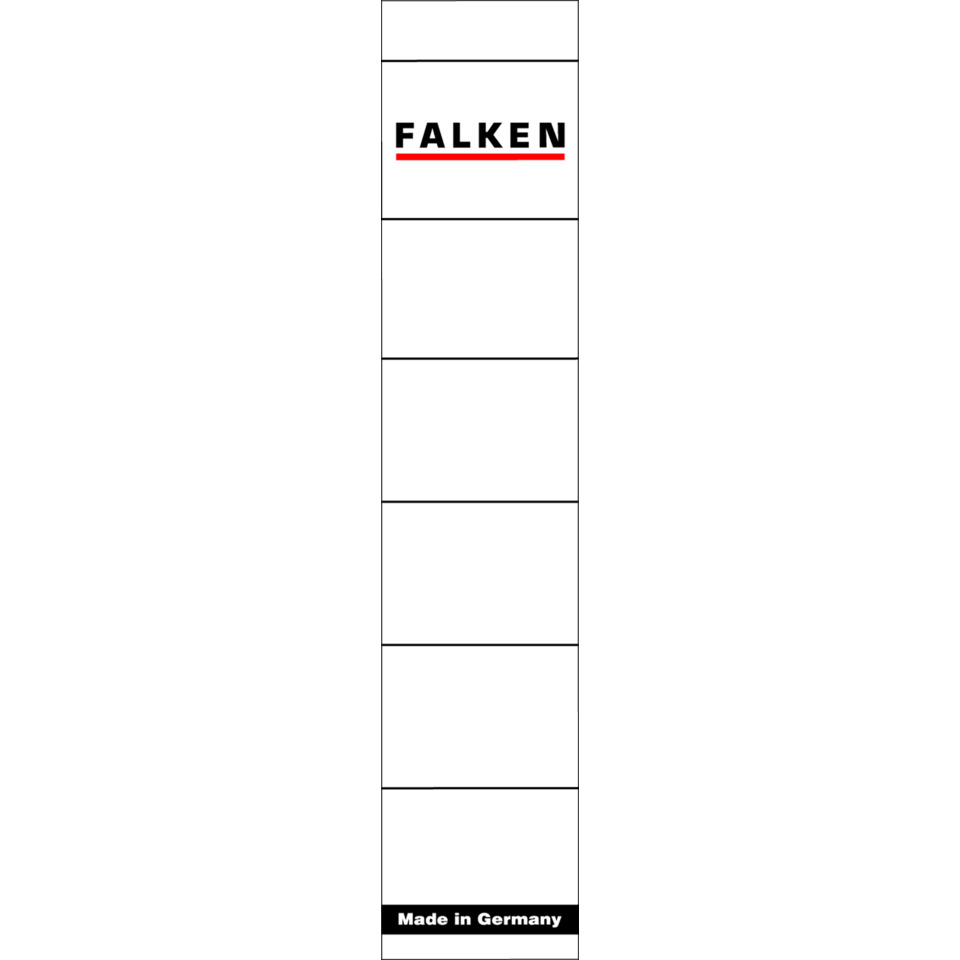 falke logo, made in germany, vertikale beschriftung, markenzeichen, rechteckiges schild