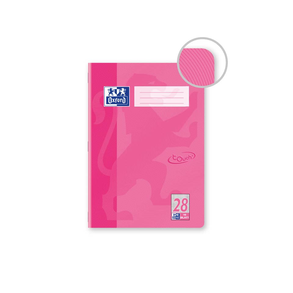 Notizbuch, Pink, A6, liniert, Oxford