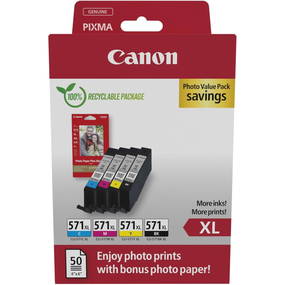 Tintenpatronen, Canon Kompatibel, XL Patronen, Kassette Patrone, Fotoausdrucke