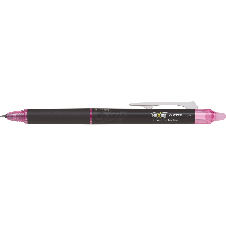 Kugelschreiber, Retro-Tinte, Klickpen, schwarz, pink