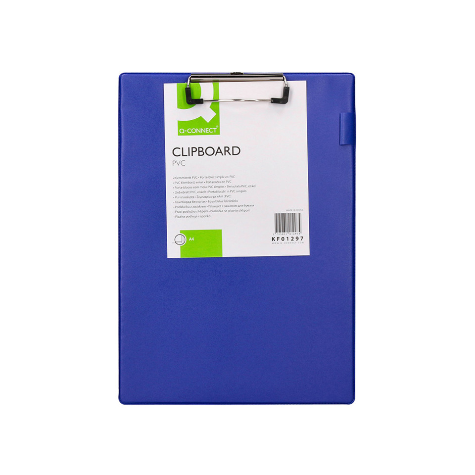 Clipboard, PVC, Blau, A4, Klemmbrett