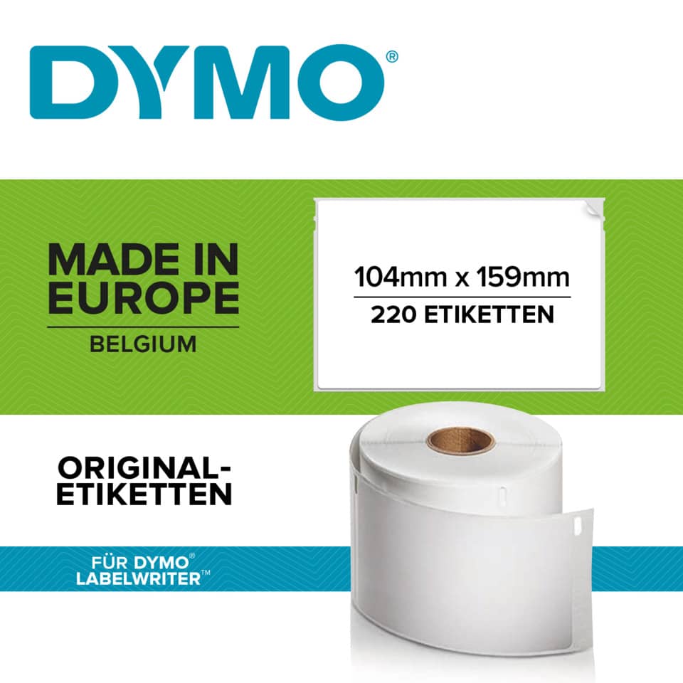 Etiketten, Etikettenrolle, Dymo, Druckeretiketten, Etikettenband