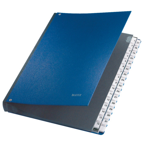 Pultordner 1-31, 32 Fächer, PP, blau LEITZ 5931-00-35