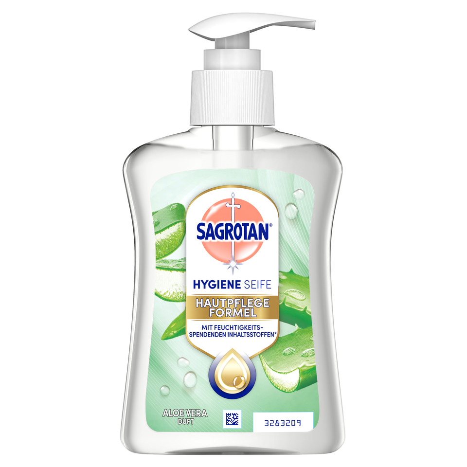 Hygiene-Seife, Allzweck-Seife, Aloe-Vera, Pumpflasche, Feuchigkeitsinhaltsstoffe