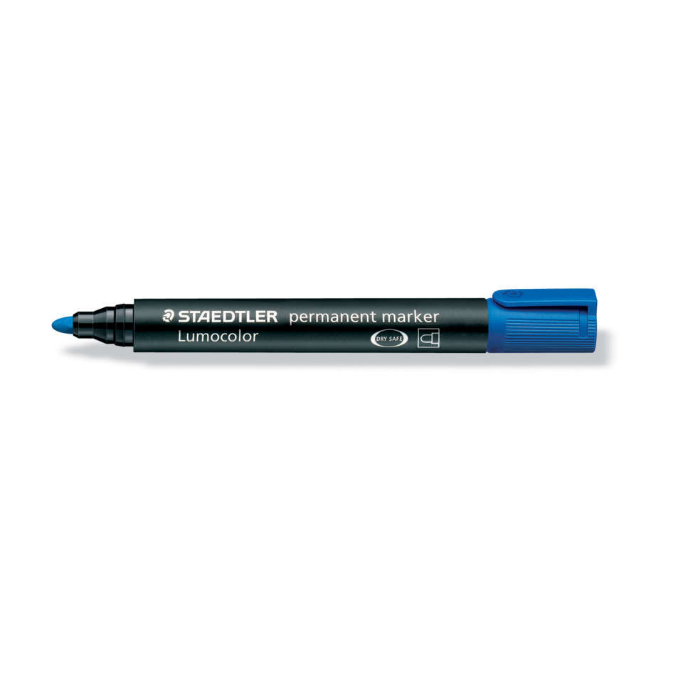 Permanentmarker, Lumocolor, Blau, Marker, Filzstift