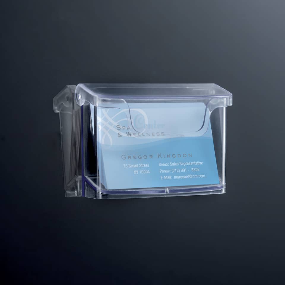 Visitenkarte, Visitenkartenhalter, Transparenter Halter, Kartenhülle, Kartenbox