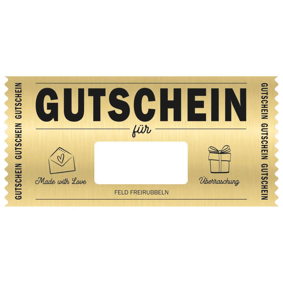 Gutschein, Gutscheinkarte, Gold, Design, Brieftaschenähnlich