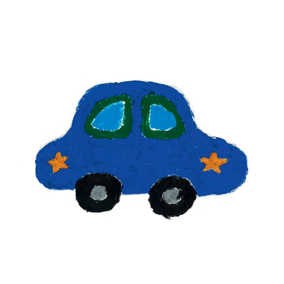 Auto, Kinderauto, Blau, Gummi, Fahrzeug
