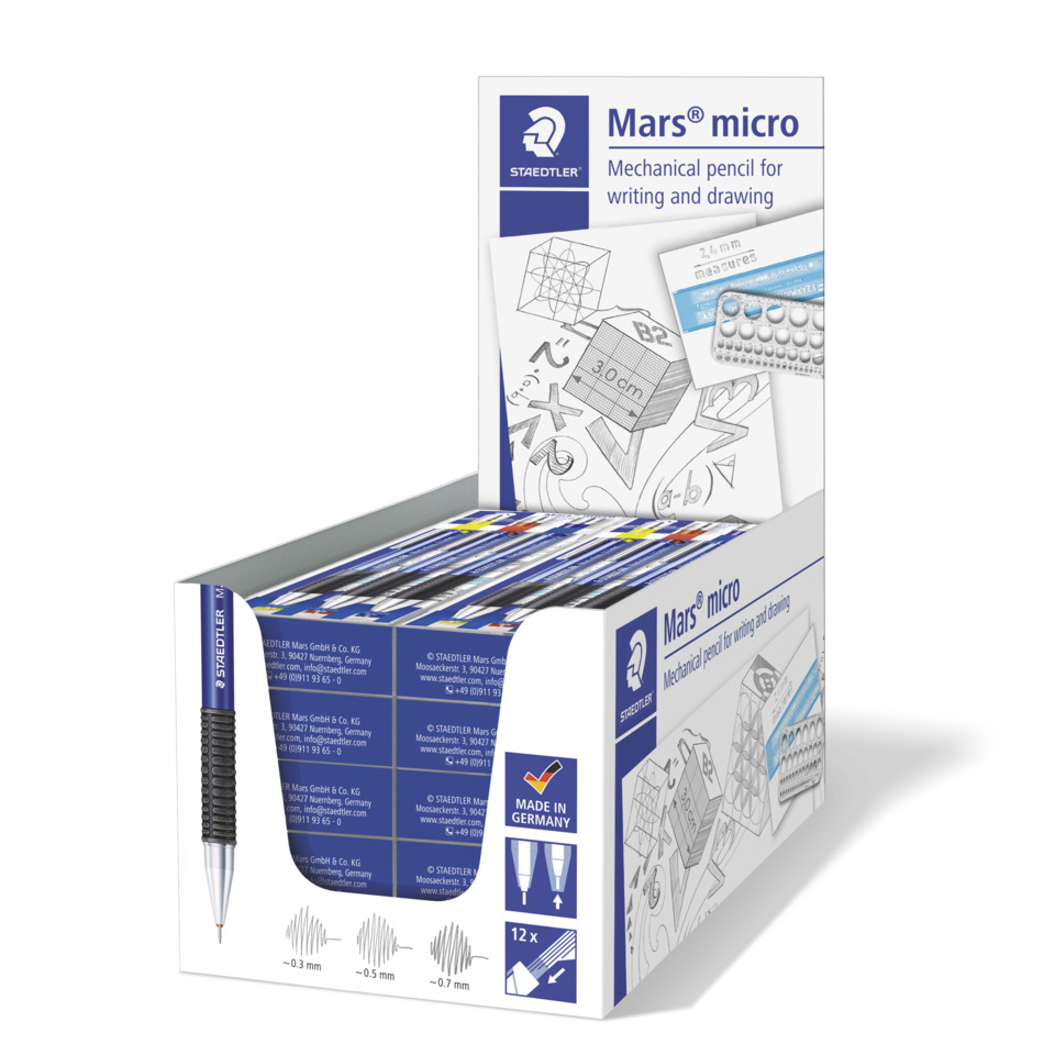 Bleistift, Mechanischer Stift, Bleistiftminen, Mars micro, Schule