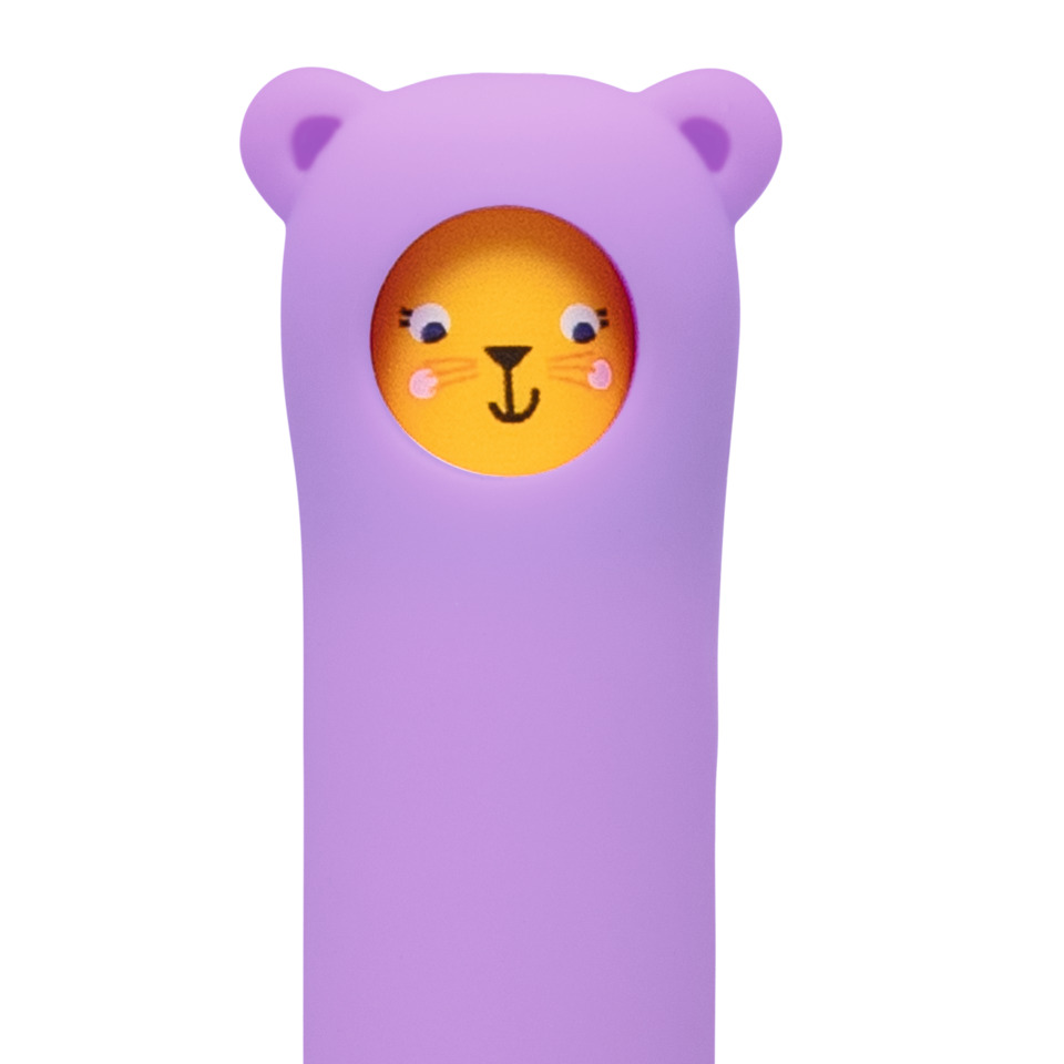 Silikonbehälter, Laufhülle, Tiermotiv, Kuschelig, Lila