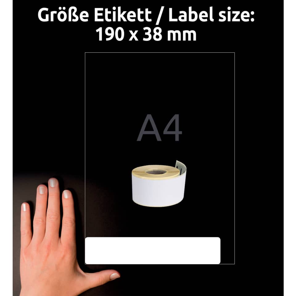 Etikett, Label, A4, Klebeband, Rollenband