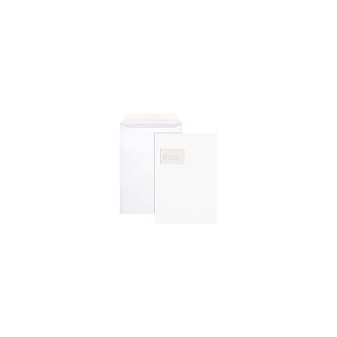 Versandtasche mit Fenster, C4, 100g/m², Haftklebend, 100 Stück, weiß MAILMEDIA 30022375
