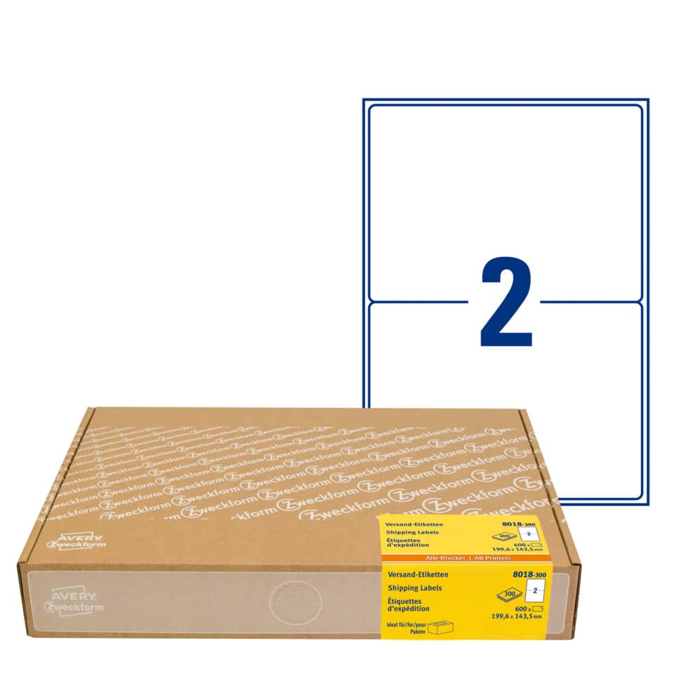 Kartonbox, Versandverpackung, Klebeband, Labelaufkleber, Postversand