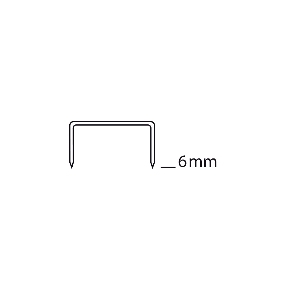 U-Form Clip, Metallclip, 6 mm, Stahlclip, Klammer