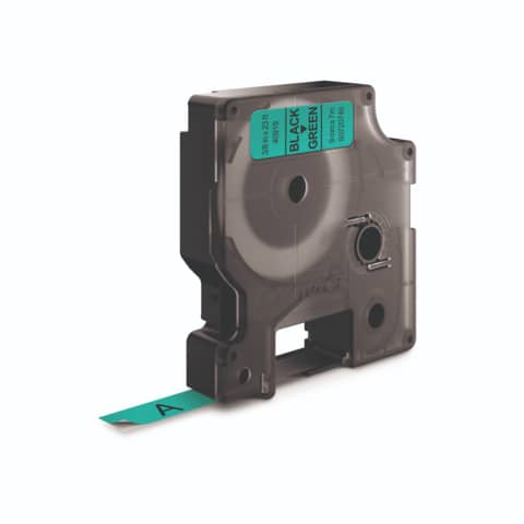Schriftband, 9mmx7m, schwarz/grün DYMO S0720740