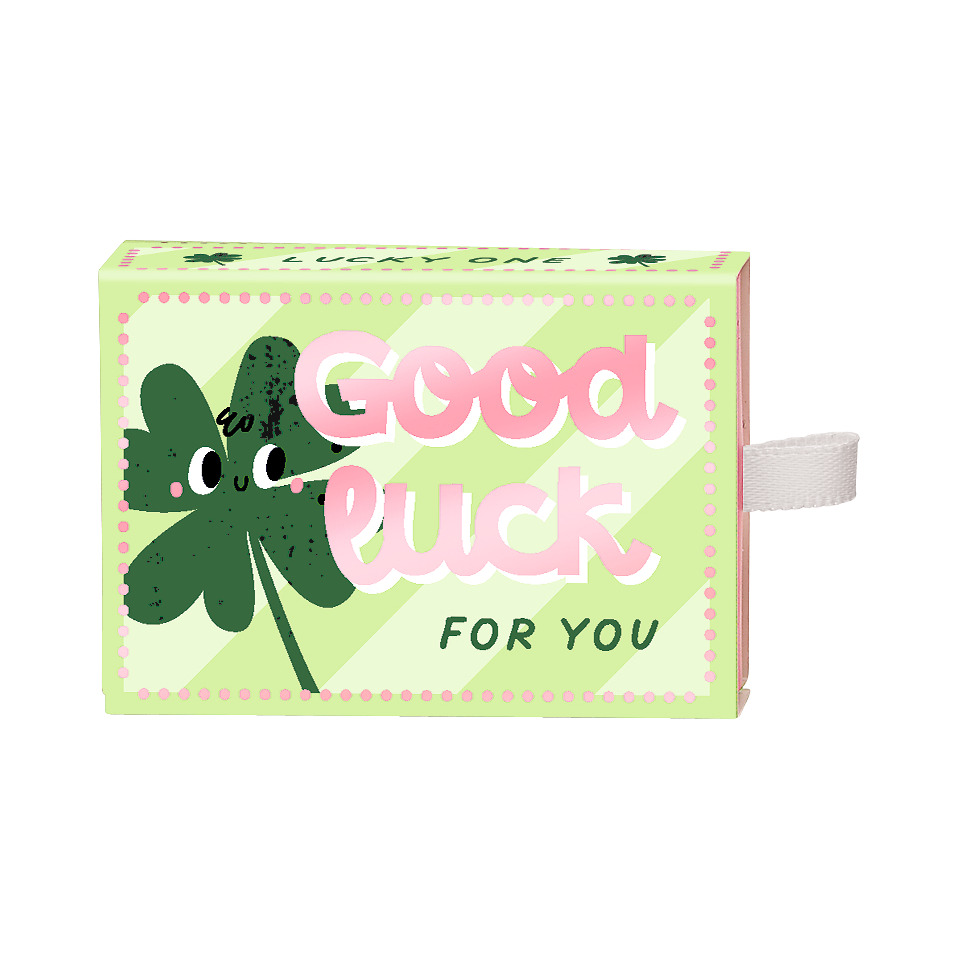 Klee, Viel Glück, Geldbörse, Geschenk, Karte, Grün, Rosa