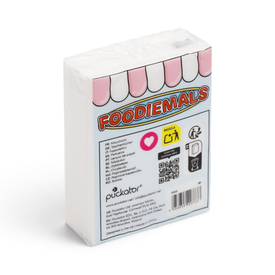 Taschentücher, Papiertaschentücher, weiße Verpackung, rosa Muster