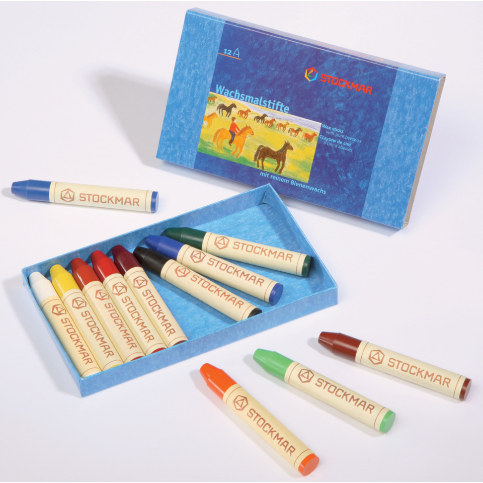 Kinderwachsstifte, Wachsstifte, Crayons, Buntstifte, Stockmar